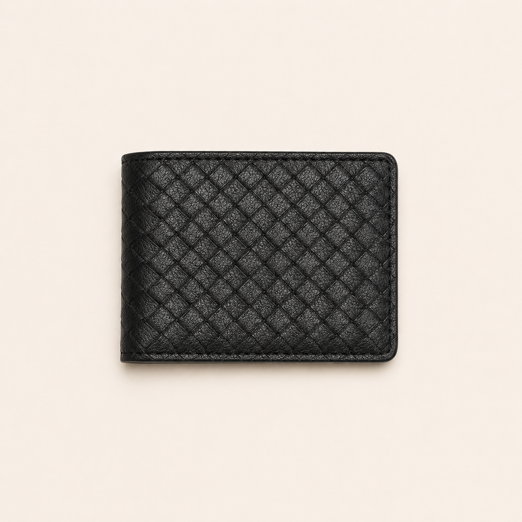 Black Check Wallet