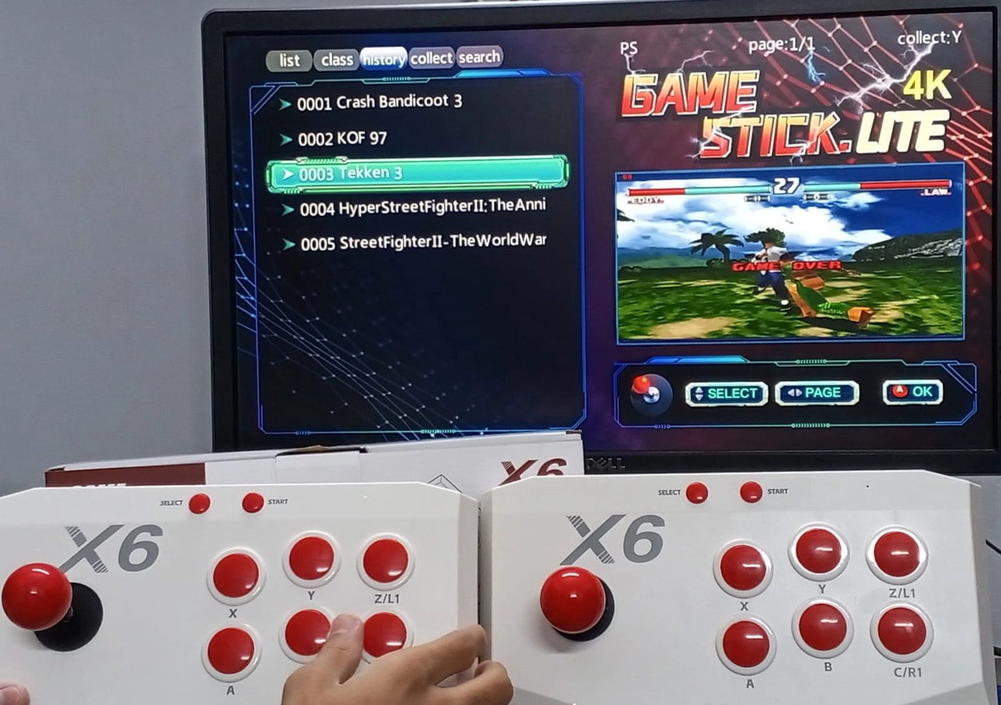 X6 Retro Game Console – 64GB | 20,000+ Games | Dual Wireless Arcade Joysticks | Plug & Play